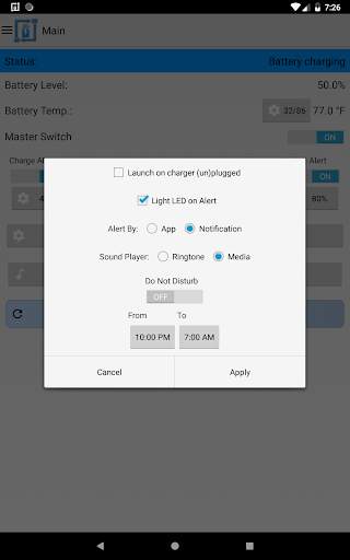 Battery Alert 40-80 Lite screenshot 13