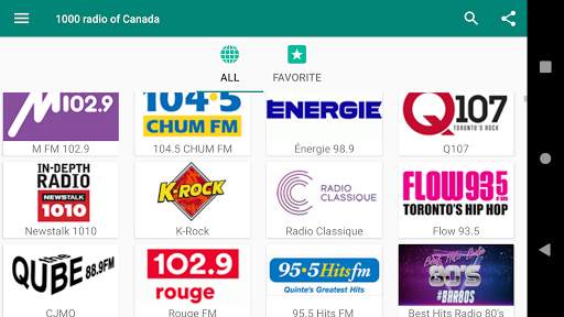 1000 radio of Canada screenshot 2