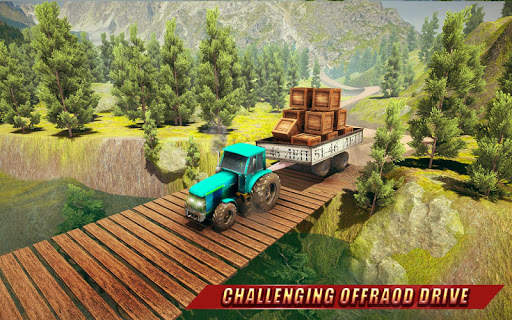 Tractor Trolley Farming Transport: Offroad Drive screenshot 3