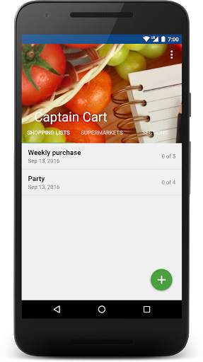 Captain Cart - Shopping List screenshot 1