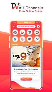 Live TV All Channels Free & Cricket  Online Guide screenshot 4