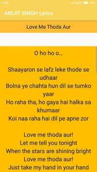 Arijit Singh Songs Lyrics screenshot 5