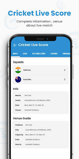 Live Cricket Score - HD TV screenshot 2