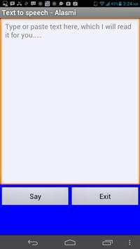 Text to speech screenshot 1
