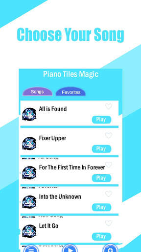Piano Tiles - Elsa Princess Game screenshot 1