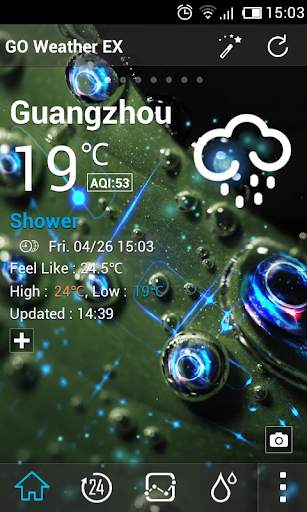 Glittering Star Weather Widget screenshot 2