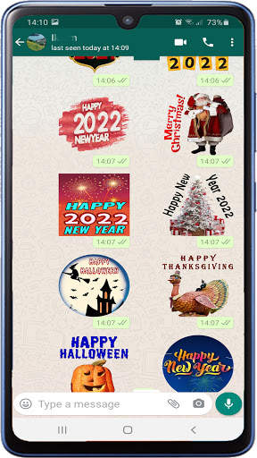 Selamat Tahun Baru 2022 Pelekat Untuk WAStickerApp screenshot 6