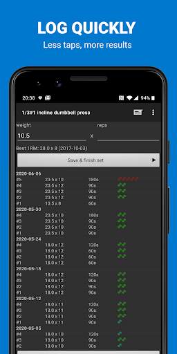 Bodybuilding Workout Log screenshot 2