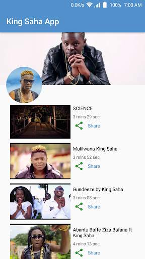 King Saha Music App screenshot 1