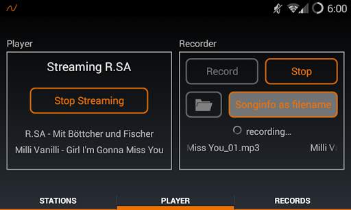 MR Recorder - Radio Streaming screenshot 2