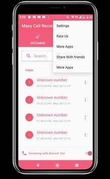 Maxy Call Recoder screenshot 2