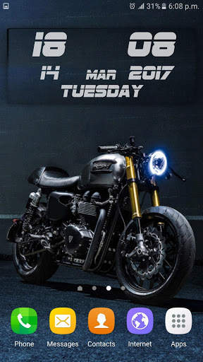 Bikes HD Clock Wallpaper screenshot 3