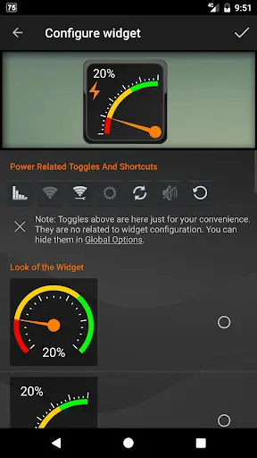 Gauge Battery Widget screenshot 7
