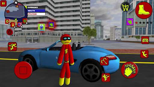 Flash Speed Stickman Rope Hero screenshot 5