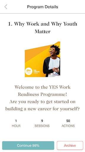 YES4YOUTH 1 تصوير الشاشة