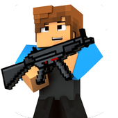 Craft Gun Survival Cube Shooter 3D icon