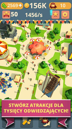 Theme Park Clicker: Idle Craft. Roller Coaster Inc screenshot 5