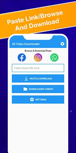 Free Video Downloader & Whatsapp Story Saver 2021 screenshot 1
