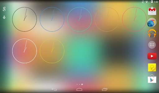 Ultra Thin Clock Widgets screenshot 2