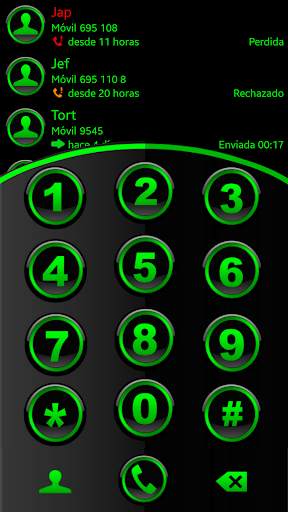 THEME ELEGANT GREEN EXDIALER screenshot 1