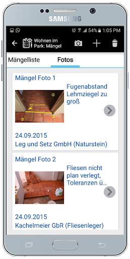 Bauskript Bautagebuch App screenshot 1