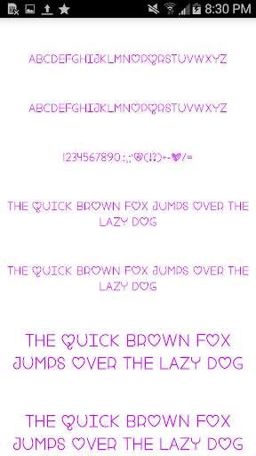 Color Fonts for FlipFont #3 screenshot 6