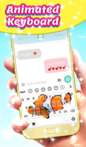 Clown Fish Animated Keyboard + Live Wallpaper screenshot 1