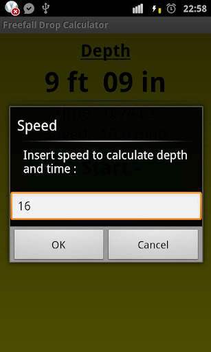 Freefall Depth Stopwatch screenshot 3
