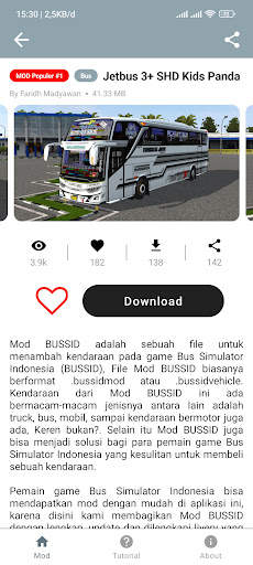 Mod Bussid STJ Kids Panda screenshot 4