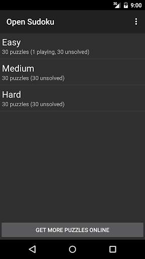 Open Sudoku screenshot 1