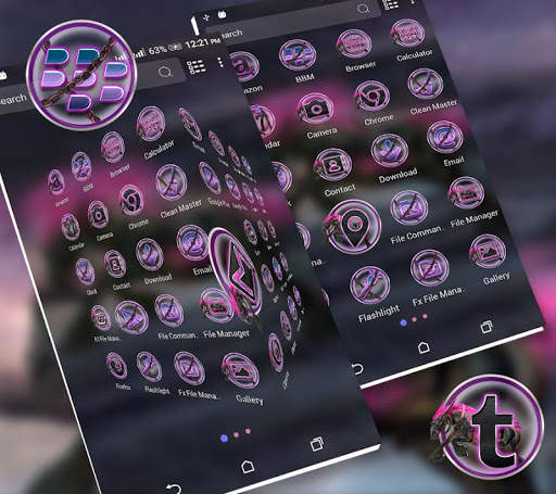 Abstract Horse Launcher Theme screenshot 2