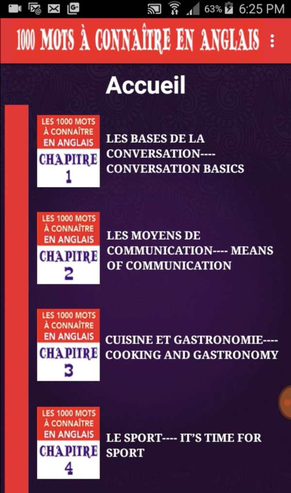 1000 mots anglais (sans internet) screenshot 10