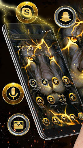 3D Golden Lion Parallax Theme🦁 screenshot 2