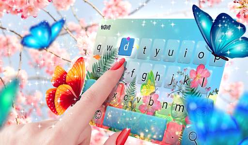 Butterflies Animated Keyboard   Live Wallpaper screenshot 4