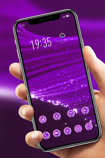 Colorful theme Purple luminescent fiber Y21L screenshot 4