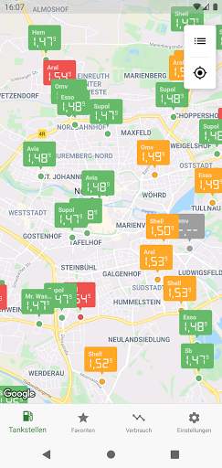 Spritpreise - günstig Tanken screenshot 2