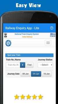 Railway Enquiry App - Lite screenshot 2