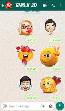 😍 New Emojis 3D Stickers for Whatsapp 2020 screenshot 1