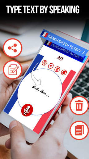 French voice typing – Speech to text скриншот 2