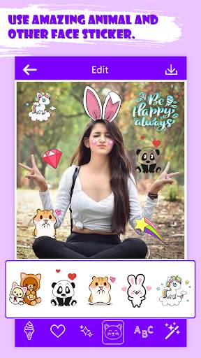 Cute Stickers for Photos : kawaii photo editor screenshot 3