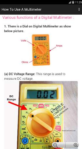 Electrical Tools How To Use A Digital Multimeter скриншот 4
