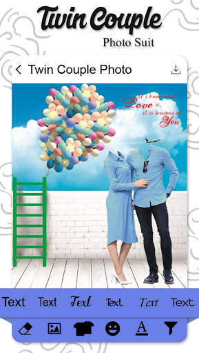 Twin Couple Photo Suit 5 تصوير الشاشة