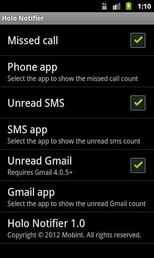 Holo Notifier screenshot 1