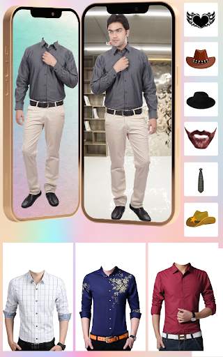 Men Formal Shirt -Photo Editor 3 تصوير الشاشة