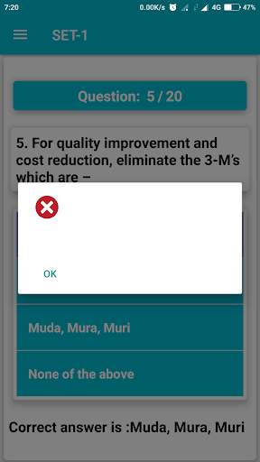 QC knowledge test screenshot 5