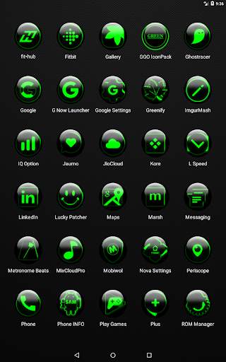 Green Glass Orb Icon Pack screenshot 19