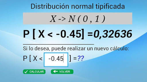 Distribución Normal screenshot 2