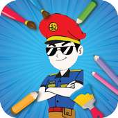Little Singham Coloring Pages Educational Basics