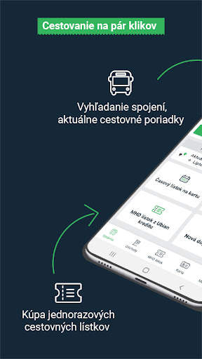 Dopravná karta v mobile screenshot 1