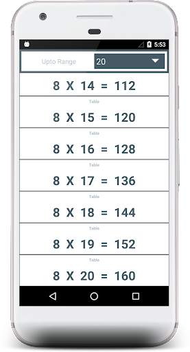 Multiplication Table And Math Table Calculator screenshot 5